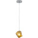 Canada 1 Light 6 inch Amber Single Pendant Lighting Ceiling Light